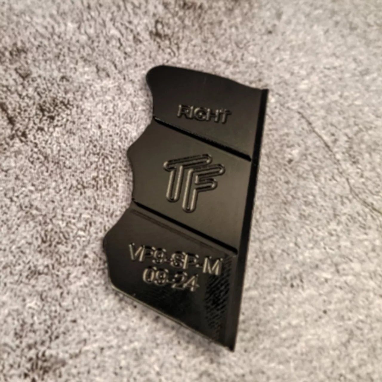 Taylor Freelance HK VP9 Grip Panels RIGHT Med Aluminum Black