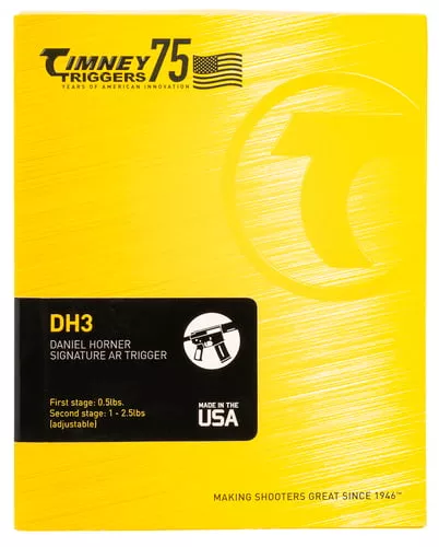 Timney Triggers DH3 Daniel Horner SignatureSingle-Stage Straight Trigger with 1-3 lbs Draw Weight & Anodized Finish for AR-15 for Sig MPX for Sig MCX