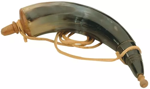 Traditions A1252 Authentic Powder Hornwith Sling and Wood Cap