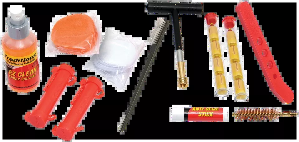 Traditions A5103 Muzzleloader Kit with 209 Primers: Load, Shoot, Clean