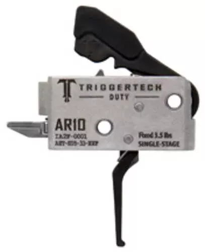 Triggertech Duty Flat Single Stage 3.5lb Pull Fits Ar-10 AFALSEdized Finish Black Aht-sdb-33-nnf
