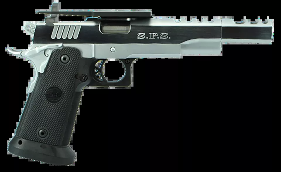 TriStar 85680 SPS Vista Long 1911 38 Super Pistol with Threaded Barrel and Chrome Steel Frame