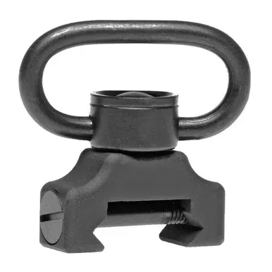 Troy QD 360 Push Button Rail Mount with Swivel Black