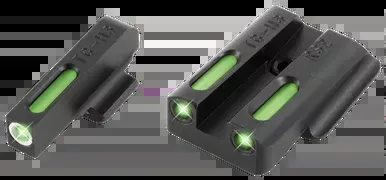 Truglo TFX Sight Set Ruger LC9 9s 380 Tritium Fiber Optic Green White Outline
