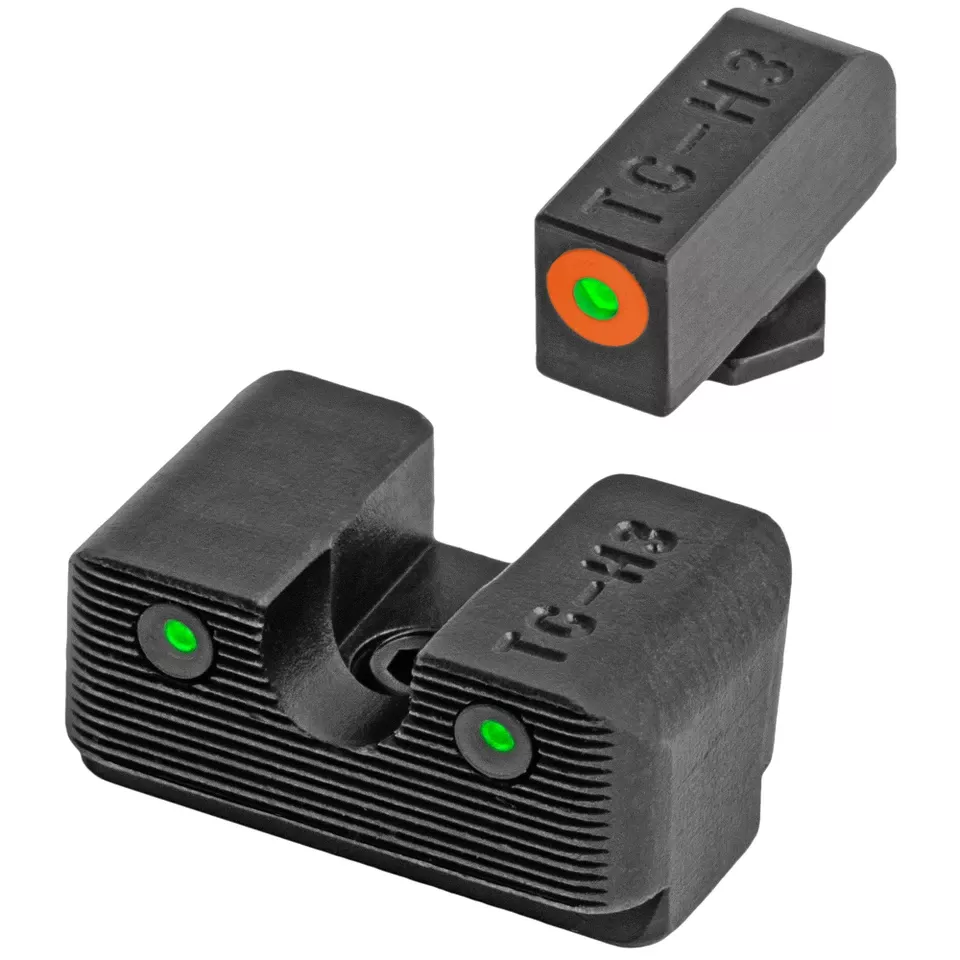 TRUGLO Tritium Pro High Set for Glock - Orange Front Sight