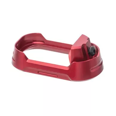 Tyrant CNC Glock 19/23 Compatible Magwell | Magwell | For Glock 19/23 | Red | TD-G19MW-G34-RED-BlKSRW
