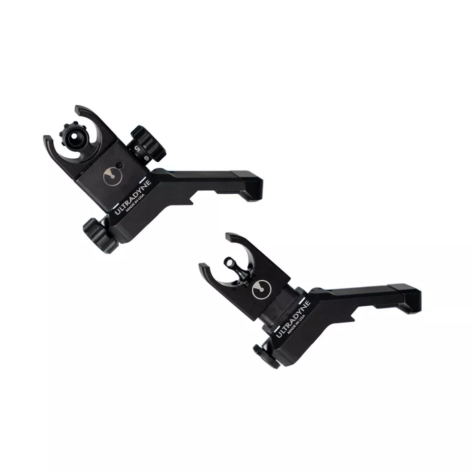 Ultradyne C4 Combo Folding Sight Set 5.56 Black Picatinny