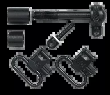 Uncle Mike’s Quick Detachable Sling Swivel Set Remington (Pre 1969) 7600, 760, 760 ES 1″ Black