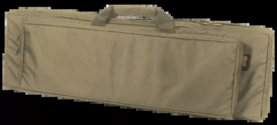 US PeaceKeeper P40036 RAT Case - Water Resistant Tan 600D Polyester with Padding, Adjustable Straps, Air Vents, and Front Pocket with Triple Mag Pouch