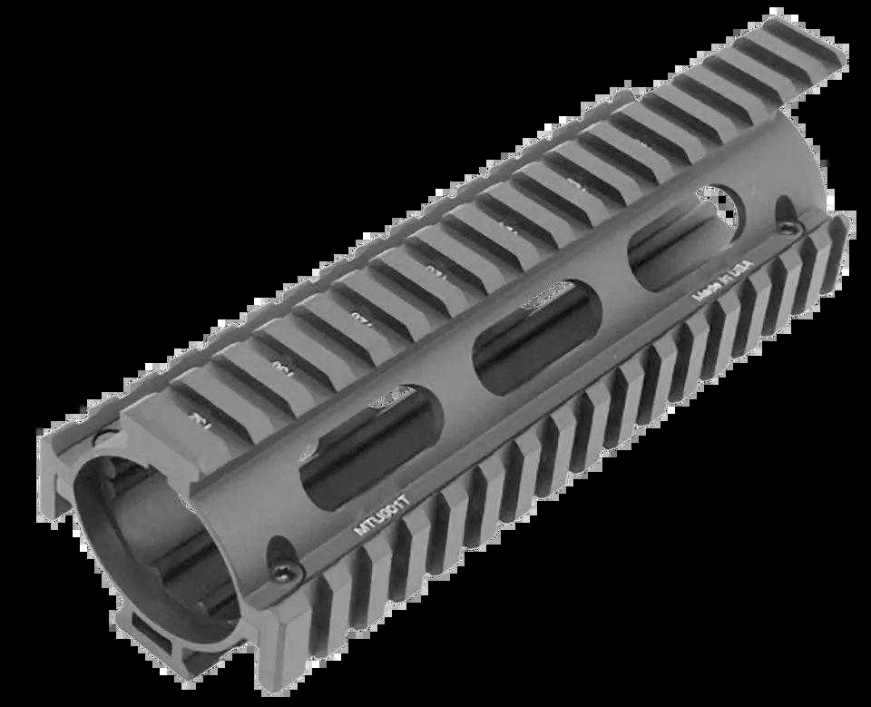 UTG Pro MTU001T Extended Quad Rail Handguard for AR-15 Carbine - Black Anodized Aluminum