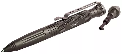Uzi Accessories UZITACPEN6GM Tactical PenGun Metal Aluminum 6" Features Glass Breaker/Cuff Key