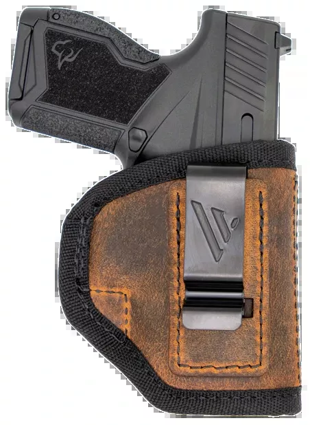 Versacarry RA2112 Ranger IWB Size 02 Brown Leather Holster with Belt Clip