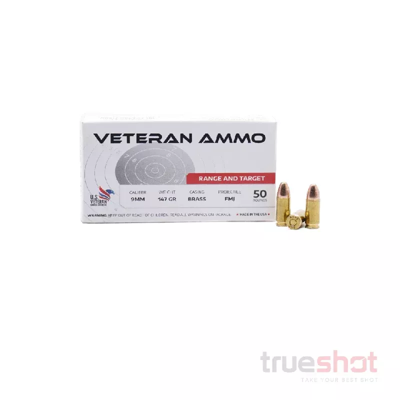 Veteran Ammo – 9mm – 147 Grain – FMJ