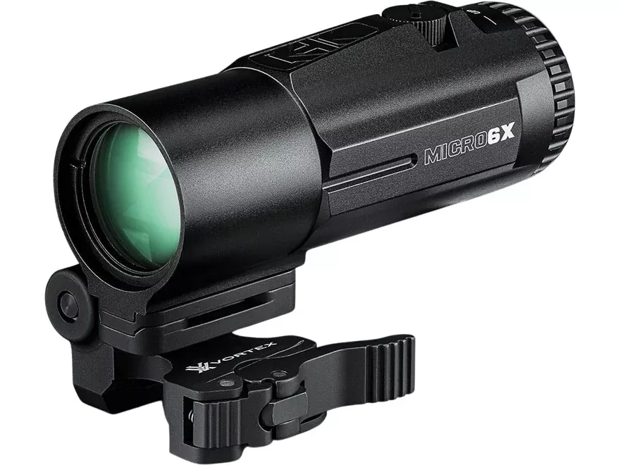 Vortex Optics Micro 6x Red Dot Magnifier with Flip Mount Matte Black