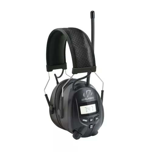 Walkers GWPRDOM AM/FM Digital Muff Polymer 25 dB Over the Head Black