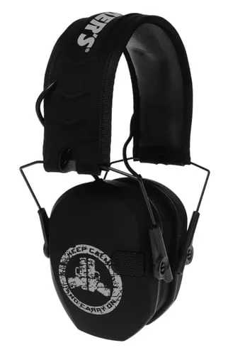 Walkers GWPRSEMFSKCCO Razor Slim Electronic Freedom Muff 23 dB Over the Head Black w/Distressed Carry On Logo Polymer