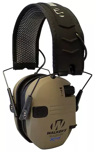 Walkers GWPXRSEMFDE Razor X-TRM Digital Electronic Muff 21 dB Over the Head Flat Dark Earth Polymer