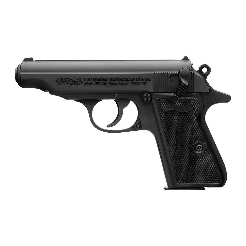 Walther PP Black Handgun .32 Auto 8rd Magazines(2) 3.9″ Barrel Black Frame