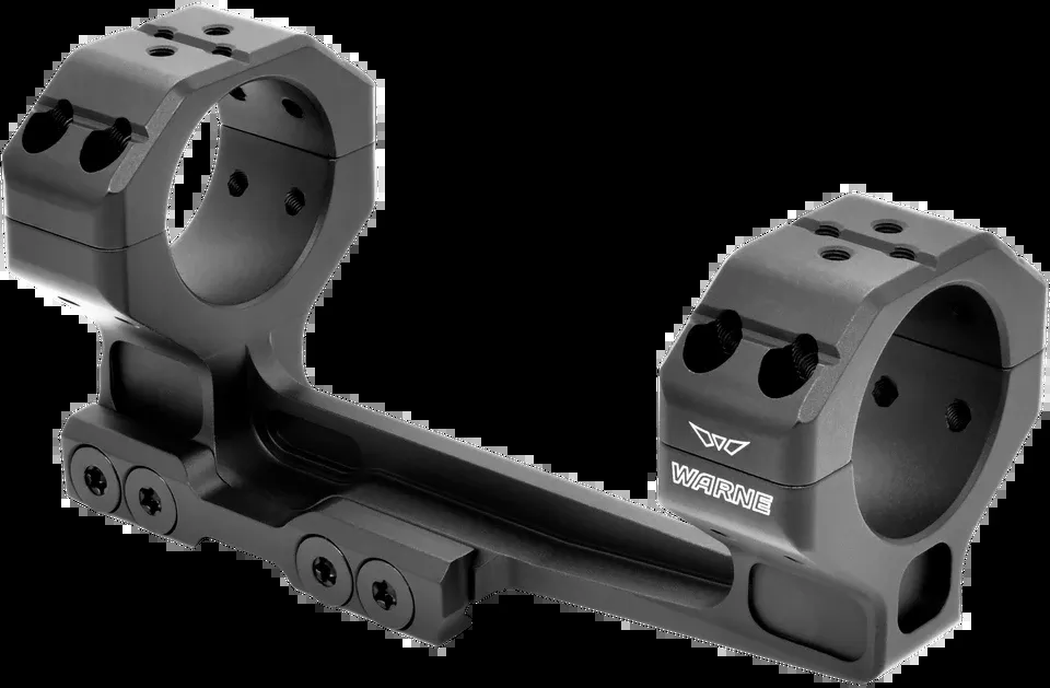 Warne 7818M Precision Cantilever Scope Mount 30mm Black Anodized 0 MOA
