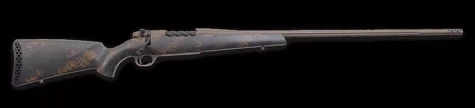 Weatherby Mark V Backcountry 2.0 7mm BC Rifle with Patriot Brown Cerakote and Carbon Fiber Stock
