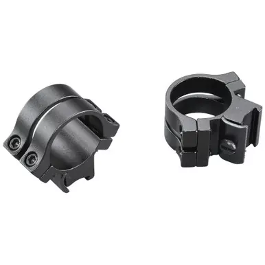 Weaver Quad Lock | Tip Off .22 | 1″ Extra Extra High Rings | Fits 3/8″ Dovetail | Matte Finish | Black | 49053