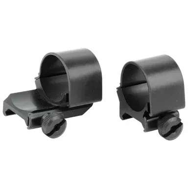Weaver Top Mount Weaver Extended 1″ Scope Rings Matte Black Medium