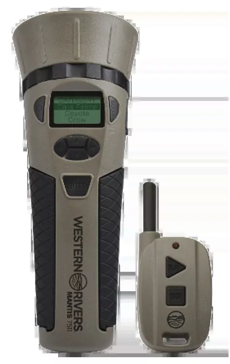 Western Rivers GC75 Mantis 75R Electronic Predator Call with Remote Control, Brown Polymer