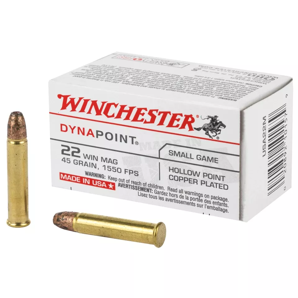 WIN USA 22 WMR 45GR Dynapoint Ammunition 50 Rounds/2000 Rounds