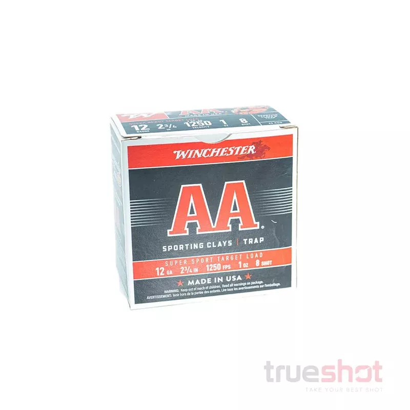 Winchester – AA – 12 Gauge – #8 Shot – 2.75″ – 1 Oz. – 1250 FPS