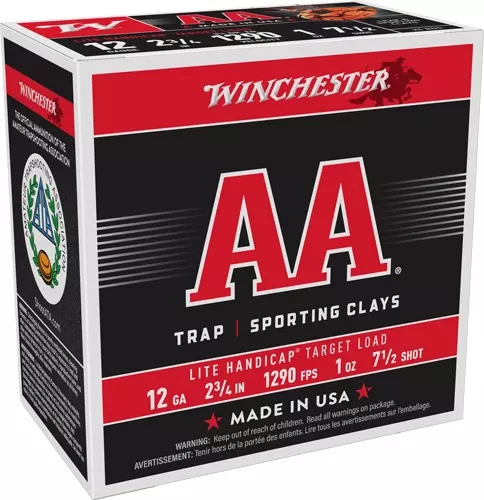 Winchester AA 12GA 2.75" 1oz #7.5 1290FPS 250 Round Case Lot