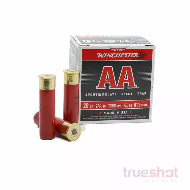 Winchester – AA Super Sport – 28 Gauge – #8.5 Shot – 2-3/4” – 3/4 oz – 1300 FPS