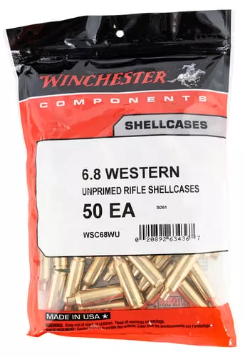 Winchester Ammo WSC68WU Unprimed Cases6.8Western Rifle Brass 50/Bag