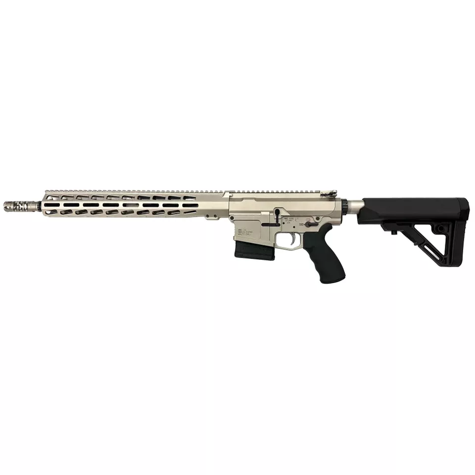 WMD Guns BO 8.6 Blackout 16in AR Rifle 10rd Silver