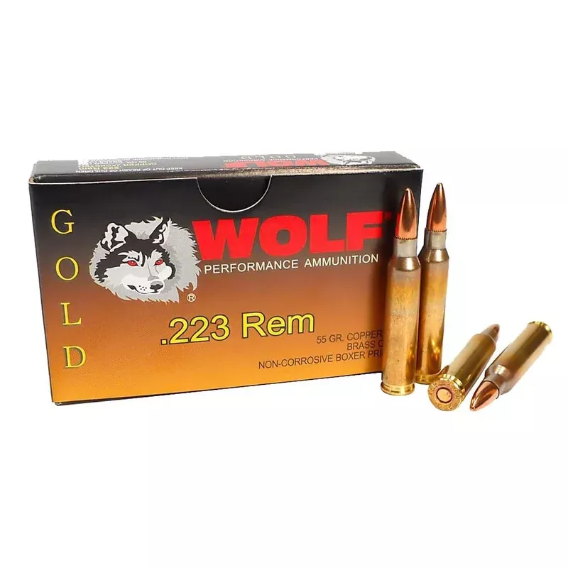 Wolf Ammunition – 223 Rem – 55 Grain – FMJ