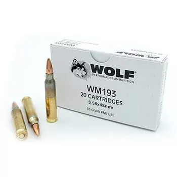Wolf Ammunition – 5.56x45mm – 55 Grain – FMJ