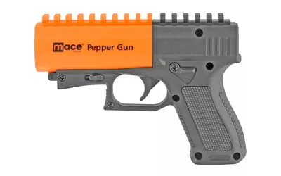 WORN MACE 80586 PEPPER GUN WITH STROBE ORG/BLK