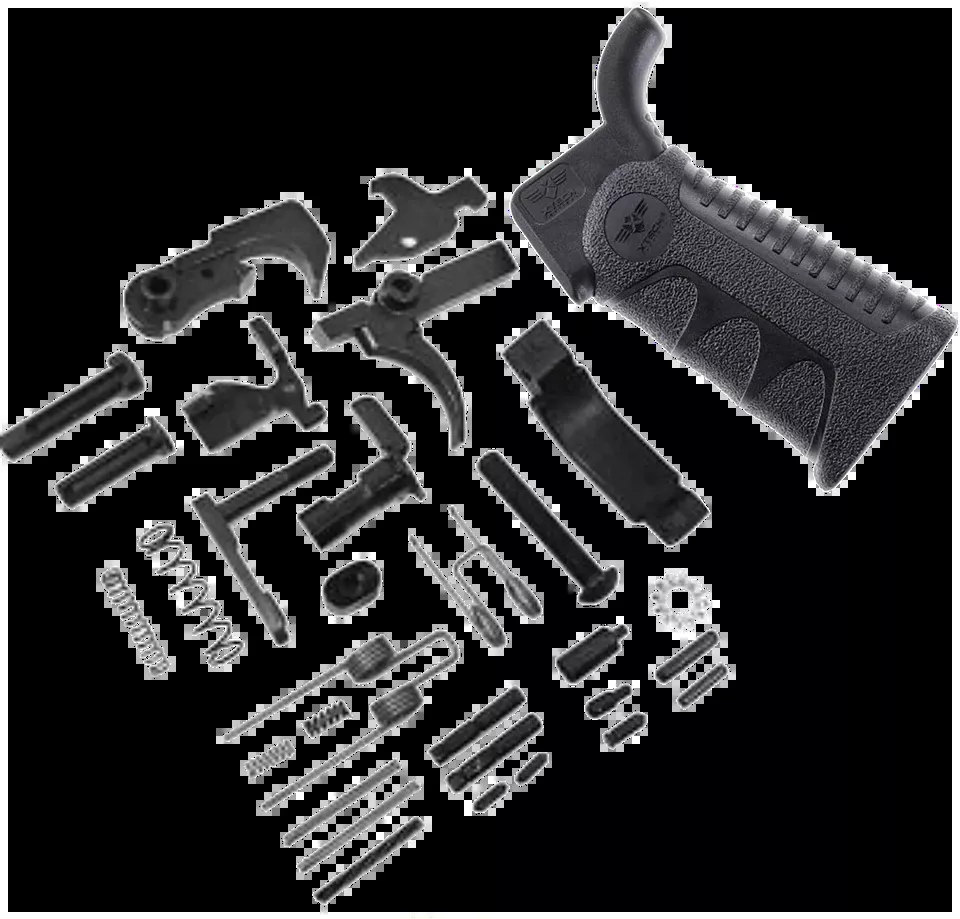 Xtech Tactical XTT138LPK Black Lower Parts Kit