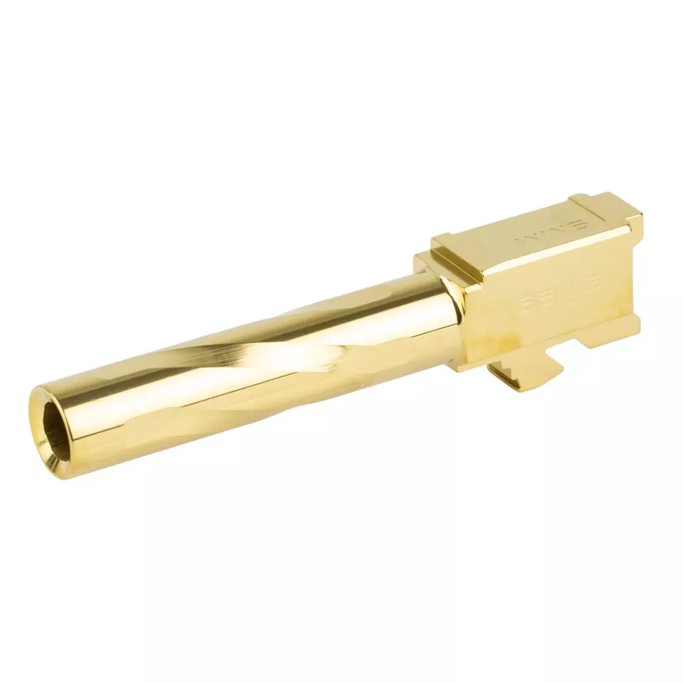 Zaffiri Glock 19 Gen5 3.9" TiN Barrel Gold 9mm