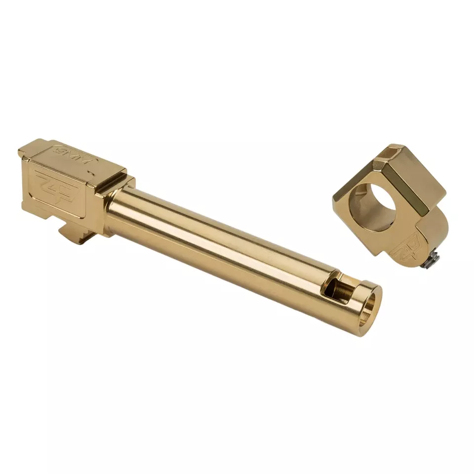 Zaffiri Threadless Comp for Glock 19 9MM TiN Gold