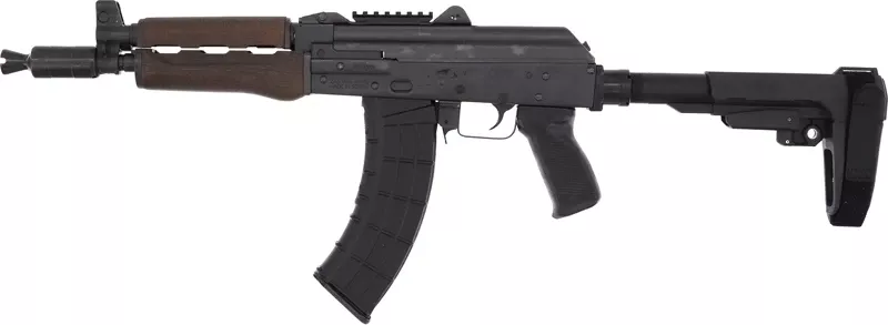 Zastava ZPAP92 Pistol 7.62x39 with 10" Barrel, 30-Round Top Rail, and SB3 Brace