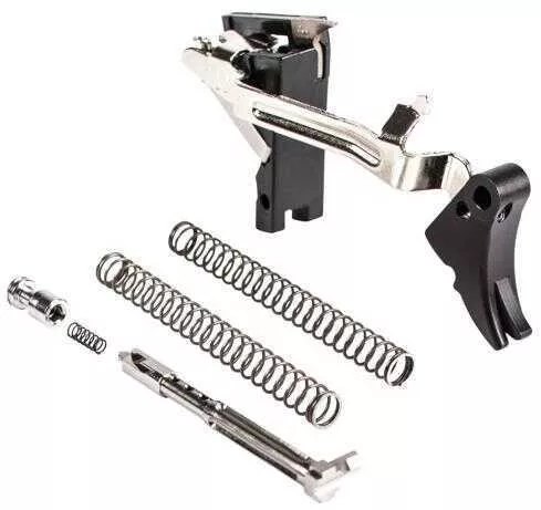 ZEV TechFALSElogies Fulcrum Drop in Trigger Ultimate Kit Adjustable 2-6 lbs Fits Glock 9MM Gen 1-3 Black w/ Safety