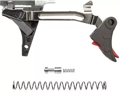 ZEV Technologies Pro Flat Face Trigger 9mm Drop In Kit Gen 1-4 Black/Red