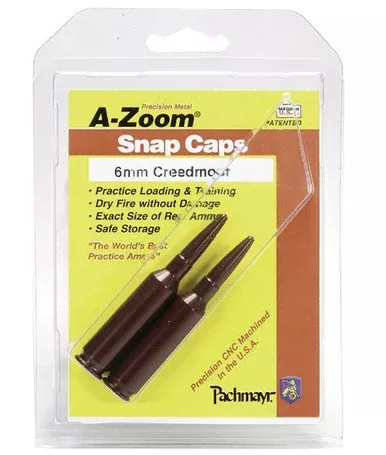 A-Zoom 6mm Creedmoor Snap Cap 2-Pack